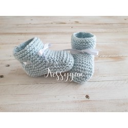 Chausson bleu pour bébé