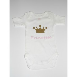 Body blanc pour bébé "Princesse"