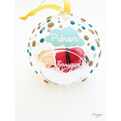 Boule De Noël En Verre Personnalisée Bébé De Noël