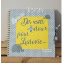 Livre d'or baptême " des mots doux pour ..." thème éléphant