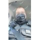 Masque de protection noir flamme grenade Gendarmerie