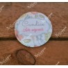 Badge romance personnalisé rond infirmière, aide-soignante, sage-femme