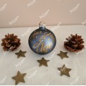 Boule de Noël en verre personnalisée Joyeux Noël avec prénom