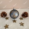 Boule de Noël en verre personnalisée Joyeux Noël avec prénom