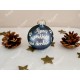 Boule de Noël en verre personnalisée super parrain