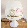 Lampe personnalisée avec prénom chouette