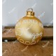 Boule de Noël or en verre personnalisée Mon premier Noël