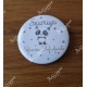 Badge Panda personnalisé rond auxiliaire puéricultrice, aide-soignante, sage-femme