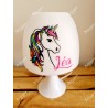 Lampe personnalisée avec prénom licorne