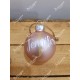 Boule de Noël rose personnalisée prénom 6 cm