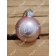 Boule de Noël rose personnalisée prénom 6 cm