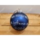 Boule de Noël en verre bleue personnalisée prénom mon premier Noël