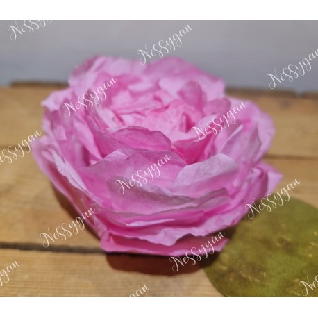 Boîte à dragées champetre fleur rose pour baptême, mariage