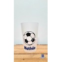 Gobelet ballon de foot personnalisé avec prénom