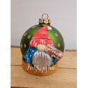 Boule de Noël en verre adorable gnome