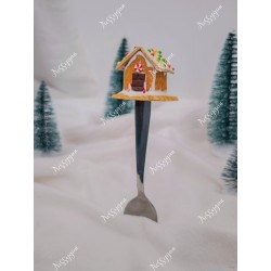 Petite cuillère gourmande Maison de Noël