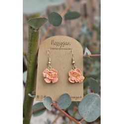 Boucles d'oreilles pendantes fleurs