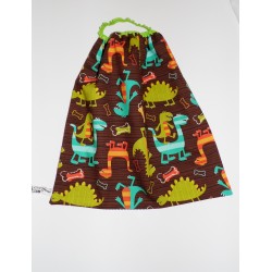 Serviette de table avec élastique "Les dinosaures multicolores"