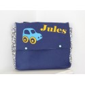 Cartable maternelle bleu pour garçon " voiture "