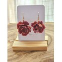 Boucles d'oreilles pendantes "Fleur Élégante"