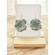 Boucles d'oreilles Éclat Vert d'Eau