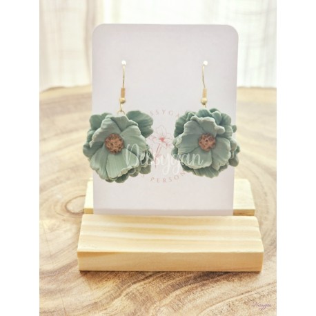 Boucles d'oreilles Éclat Vert d'Eau