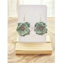 Boucles d'oreilles Éclat Vert d'Eau