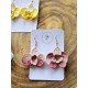 Boucles d'oreilles Orchidée avec strass Swarovski - Élégance florale