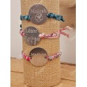 Bracelet liberty réglable avec prénom Chéri, Poignet Fleuri