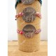 Bracelet réglable Prénom Chéri, Poignet Fleuri