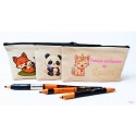 Trousse Personnalisée – Motifs Animaux Mignons