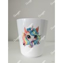 Gobelet Enfant Personnalisé – Mérina la licorne (Prénom inclus)