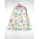Serviette élastiquée pour enfant " Cars in the street "