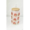 Verre à smoothie imprimé de pastèque