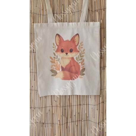 Sac bibliothèque "Amour de renard"