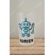 Verre personnalisé avec prénom robot