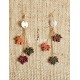 Boucles d’oreilles pendantes automnales – Feuilles d’érable multicolores