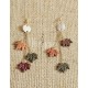 Boucles d’oreilles pendantes automnales – Feuilles d’érable multicolores