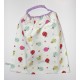 Serviette élastiquée de table "Coccinelles multicolores"