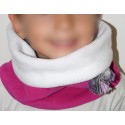 Snood velours milleraies rose fuschia pour fille