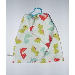 Serviette élastiquée " bébés dinosaures" pour enfant