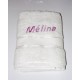 Serviette de toilette 50x90 cm personnalisée brodée