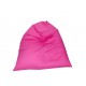 Pouf rose à pois blanc pour enfant