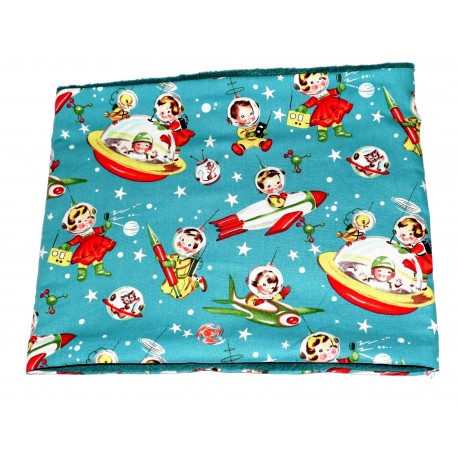 Snood polaire pour enfant " Dans l'espace"