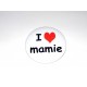 Badge I love mamie 50 mm