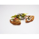 Boucles d'oreille crêpes gourmandes chantilly